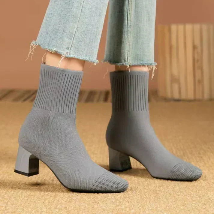 Balerria Fsser Women's Knit Ankle Boots