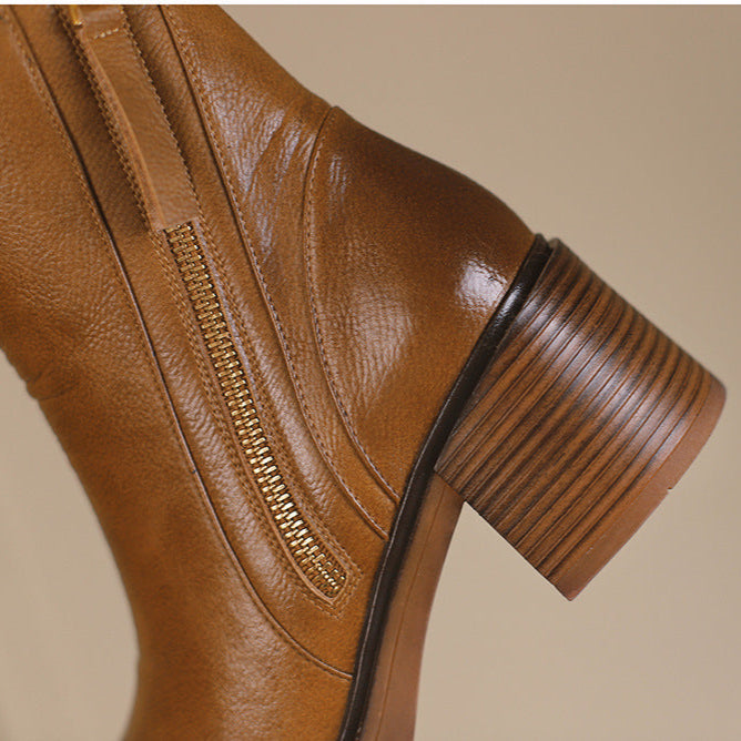 Kimo Women's Leather Ankle Boots
