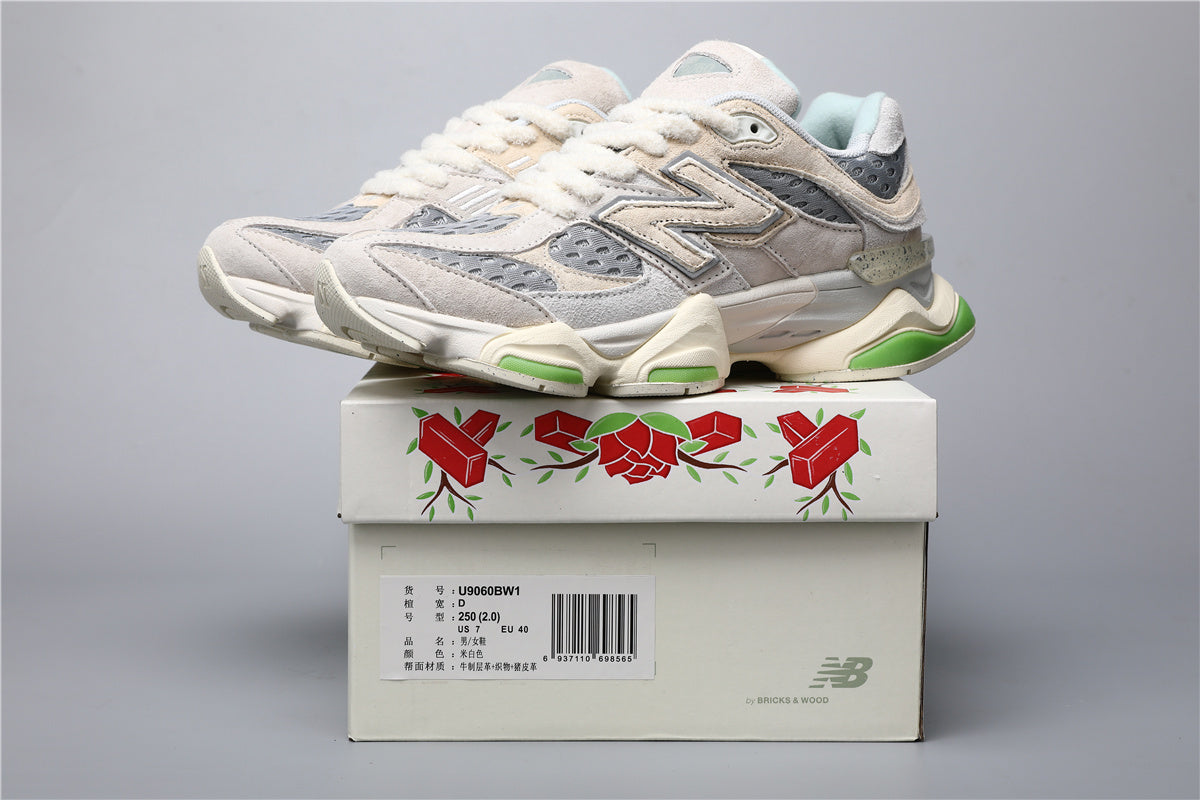 New Balance 9060 Unisex Sneakers Beige Green