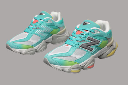 New Balance 9060 Unisex Sneakers Cyan Burst