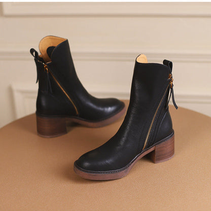 Kimo Women's Leather Ankle Boots