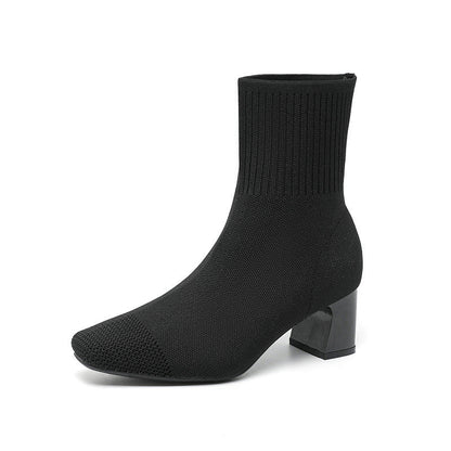 Balerria Fsser Women's Knit Ankle Boots