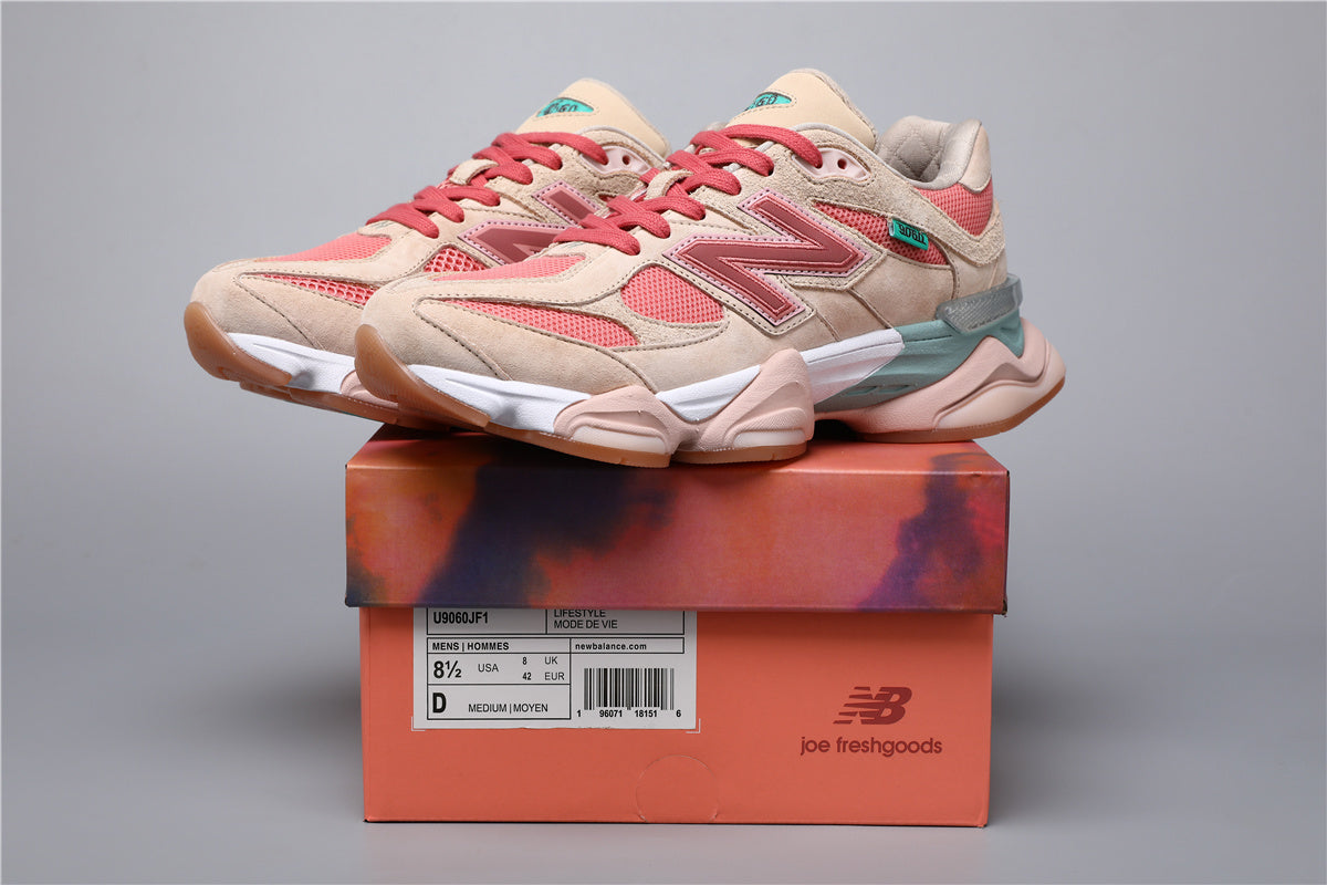 New Balance 9060 Unisex Sneakers Beige Pink