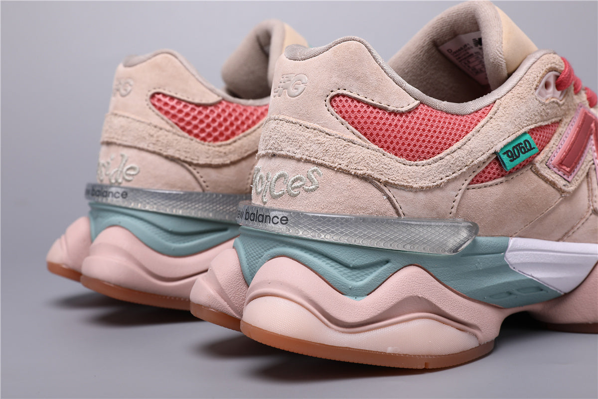 New Balance 9060 Unisex Sneakers Beige Pink