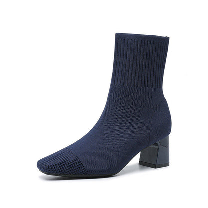 Balerria Fsser Women's Knit Ankle Boots