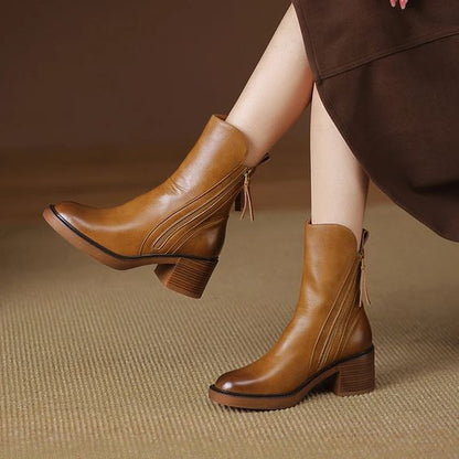 Kimo Women's Leather Ankle Boots