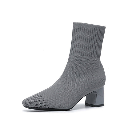 Balerria Fsser Women's Knit Ankle Boots